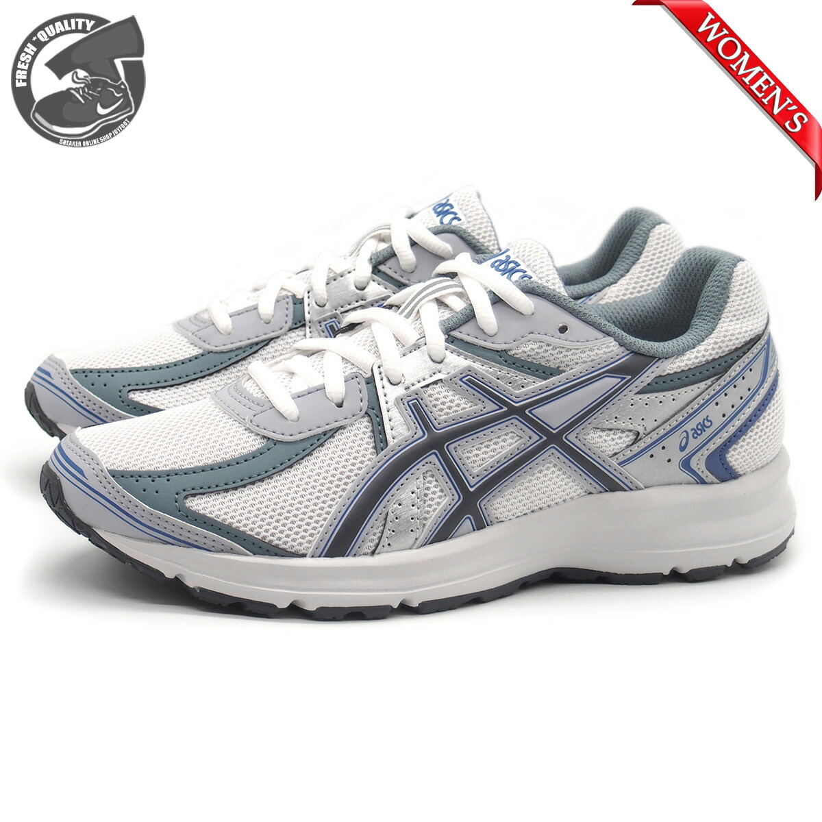 【無料郵送/関税込/正規品】 Asics Jog 100 S White Black - 2E ☆ASICS☆Jog 100 S White Black 2E(Korea Exclusive)☆関税込