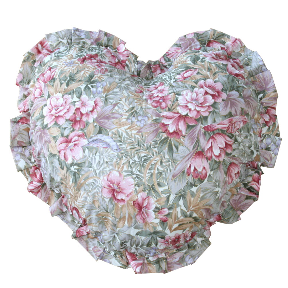 スタイルフランス   ハート型クッション♡  花柄 スタイルフランス ハート型クッション♡ 花柄
