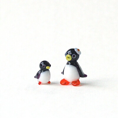 楽天市場】ハートペンギンくん 【 動物 アニマル ガラス細工