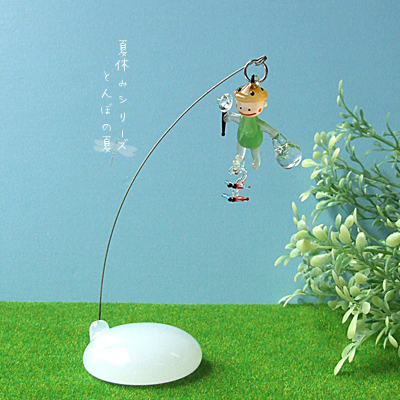 ひまわり　ガラス細工　ミニチュア ガラス細工 ひまわりのミニステージ ミニチュア 雑貨 置物 小物