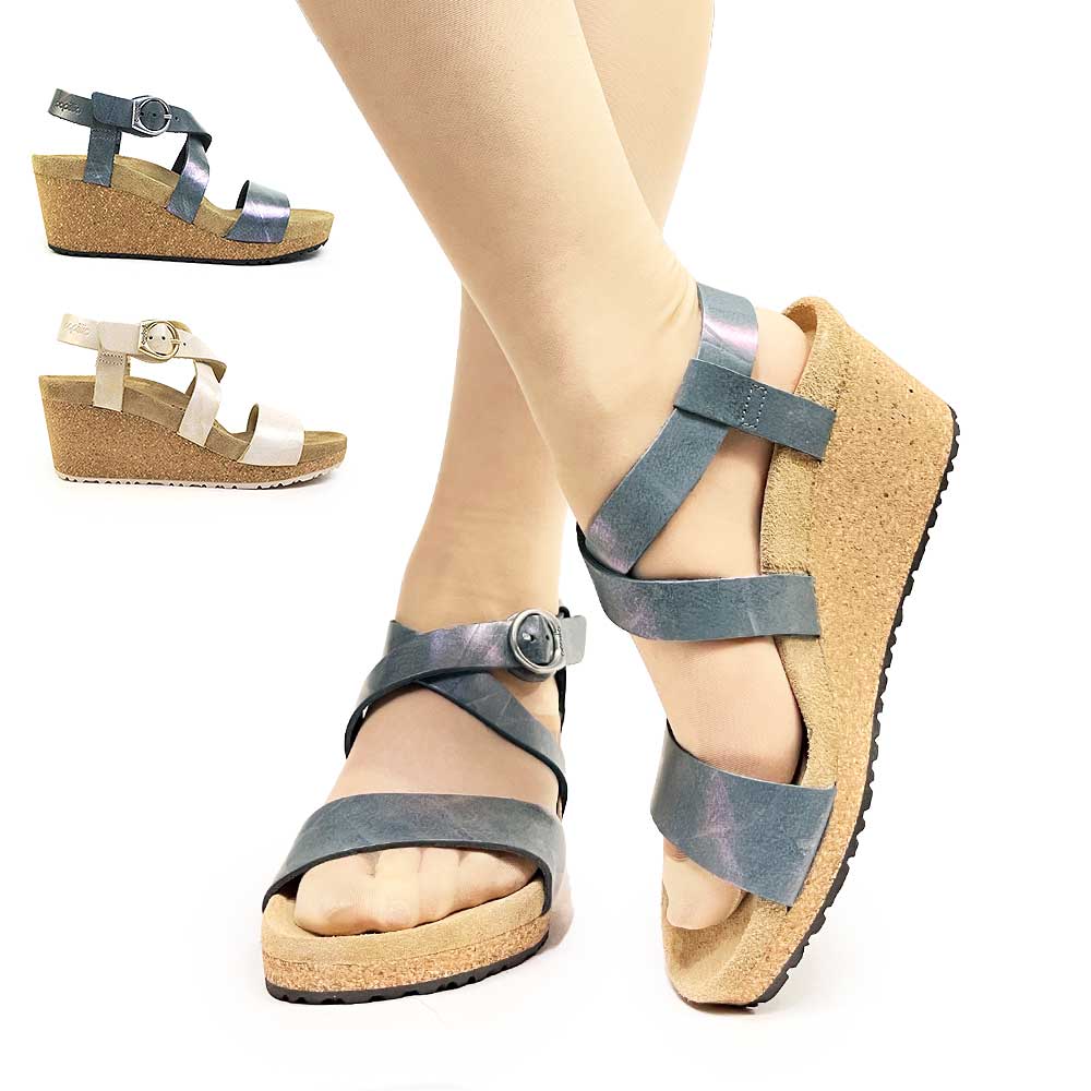 ビルケンシュトック Birkenstock サンダル パピリオ シビル リング バックル レディース ウェッジソール Papillio Sibyl Ring-Buckle画像