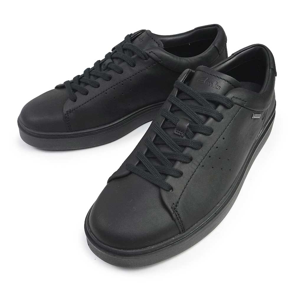 Clarks ウエッジ スニーカー ブラック レザー ゴア 軽量 WallabeeGTX / メンズ ワラビーゴアテックス（ブラックレザー
