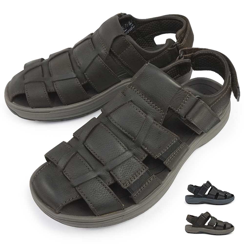 クラークス メンズ サンダル レザー Walkford Band 国内即発 Amazon | Clarks メンズ ウォークフォードフィッシュ