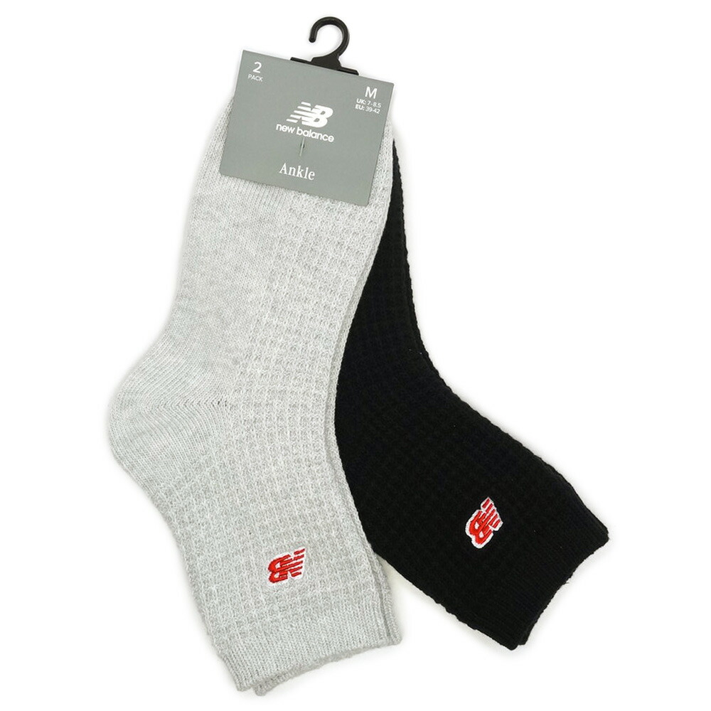 楽天市場】ニューバランス 靴下 ワッフルニット LAS42132 アンクル2P