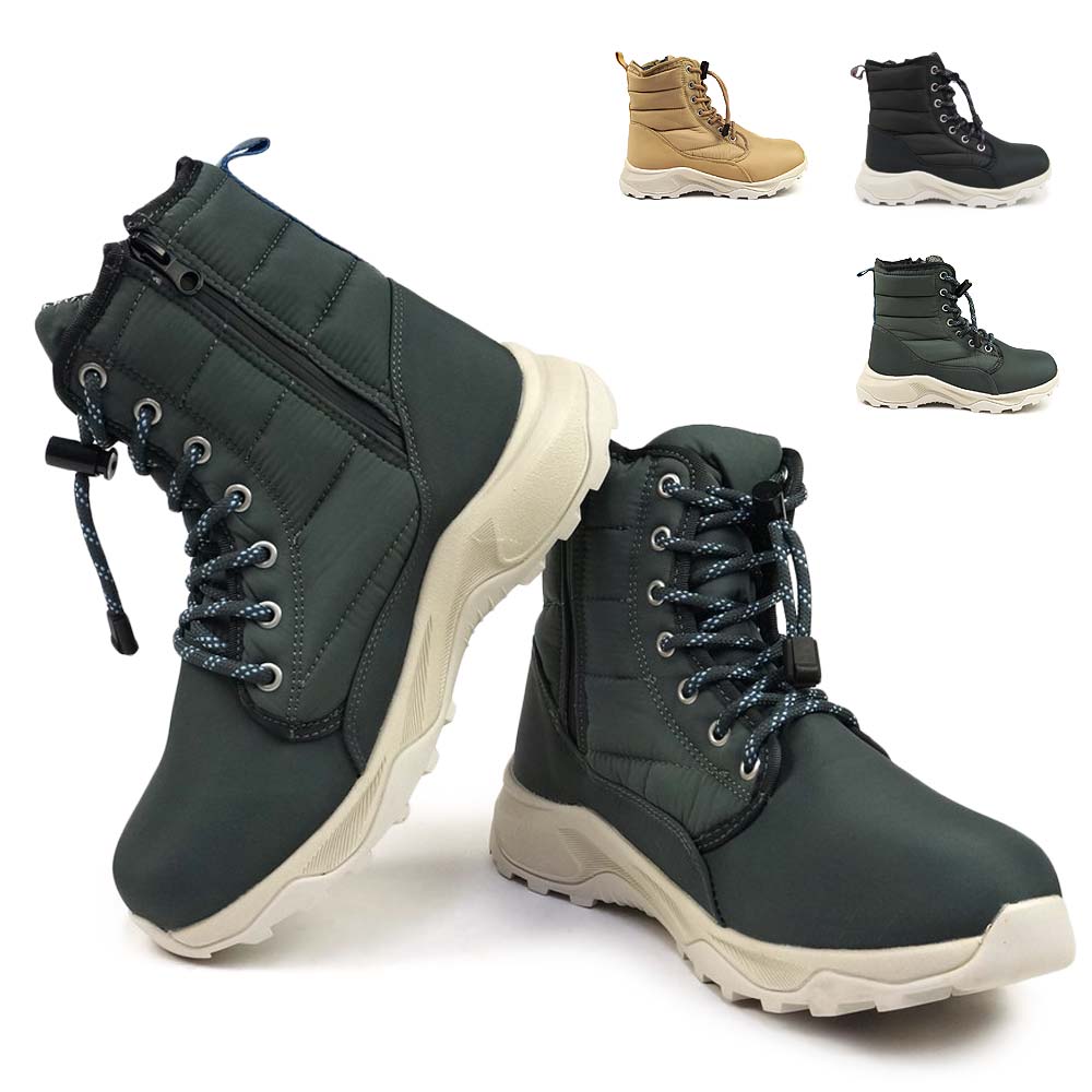 楽天市場】レディース 防水 ダウンブーツ CS7043 ファスナー アンクル