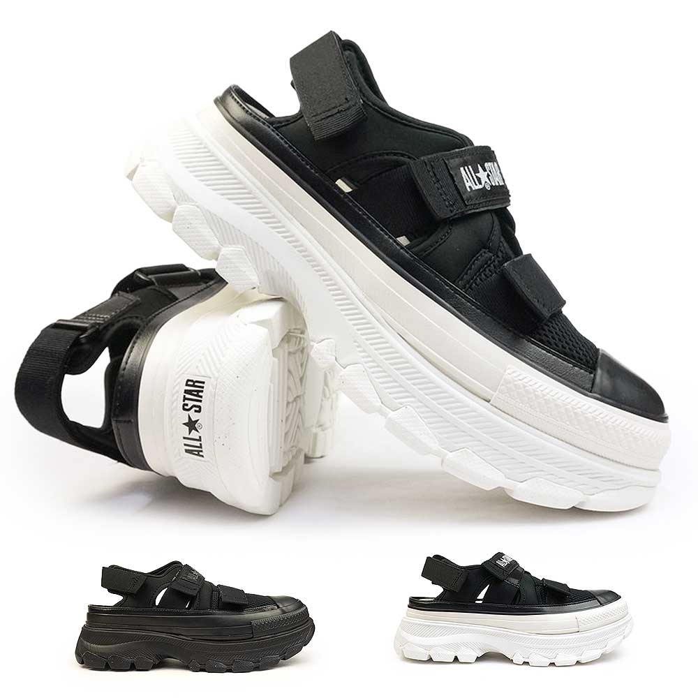 【ポイントアップ4/10(金)1:59まで】コンバース CONVERSE オールスター R トレックウエーブ サンダル OX 厚底 メンズ レディース ALL STAR R TREKWAVE SANDAL OX