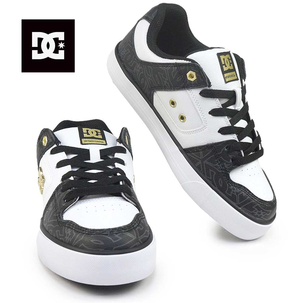 DCシューズ スニーカー メンズ PURE SE SN DM256304 レディース ローカット ピュア ユニセックス ロゴ ダンス スケーター スケボー 通学 WBG ホワイト DC SHOES 25秋冬新作