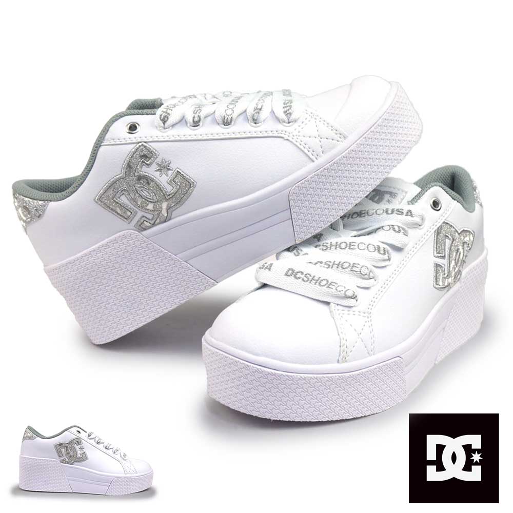 【ポイントアップ4/10(金)1:59まで】DC DC shoes スニーカー 厚底 CHELSEA LITE WEDGE SE DW261607 レディース 白 ディーシーシューズ SHOES 26春夏新作 7,332円
