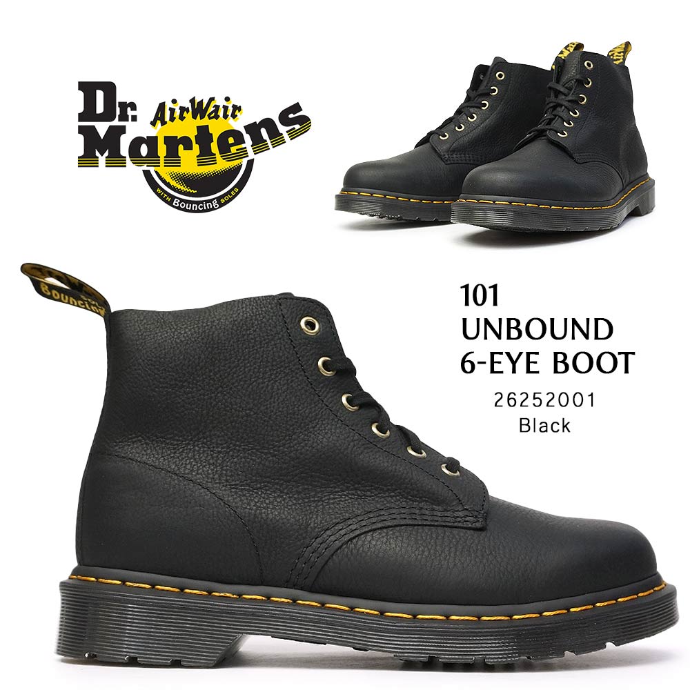 楽天市場 ドクターマーチン Dr Martens 6ホール ブーツ 101 Archive 6 Hole Boots Black Vintage Smooth Delito