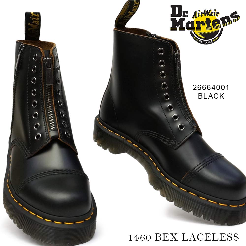 楽天市場 Sale 0円クーポン対象 ドクターマーチン ブーツ メンズ レディース Dr Martens 1460 Bex レースレス 8 ホール ブーツ ユニセックス ブランド カジュアル シンプル 8ホール 靴 本革 レザー 人気 おしゃれ ブラック 黒 母の日 Via Torino