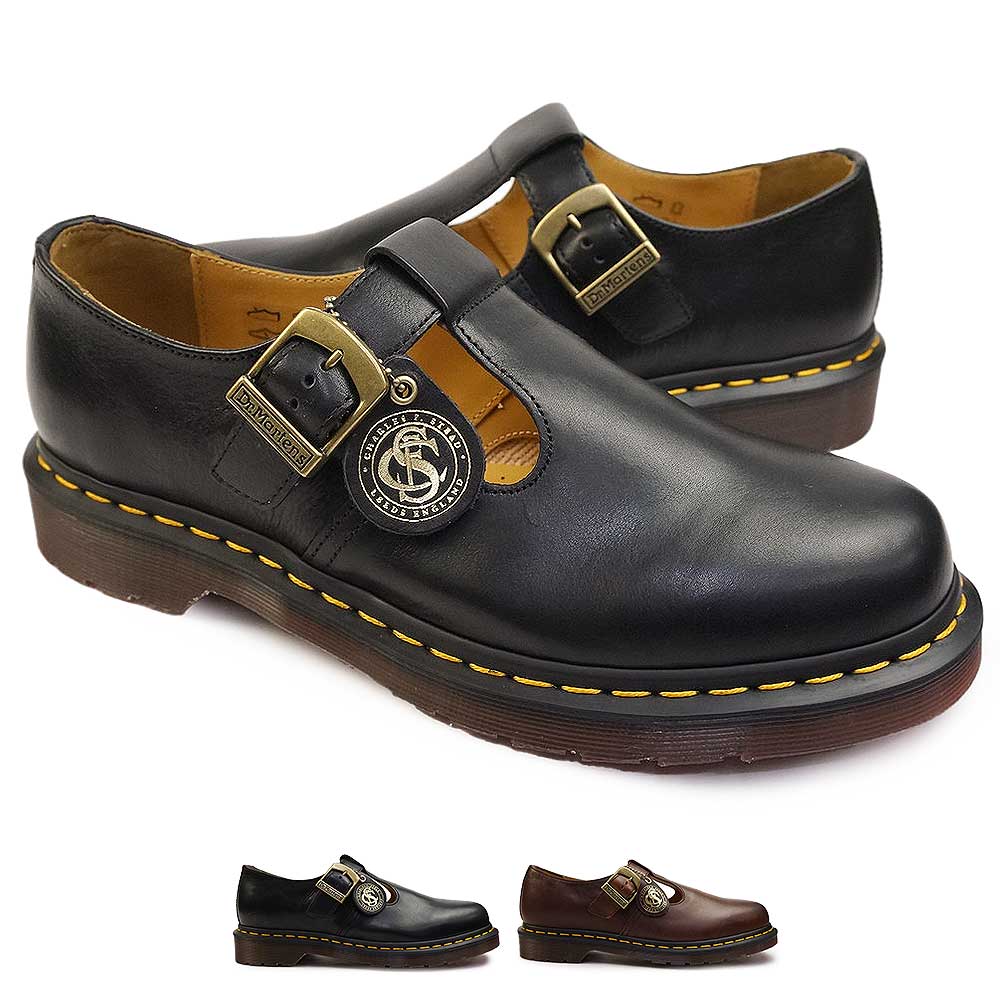 Dr. Martens ブラック Ｔバーシューズ　リージェンシーレザー Dr. Martens ブラック Tバーシューズ リージェンシーレザー