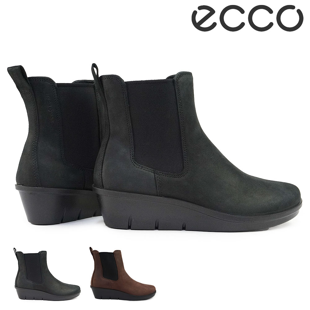 ecco エコー　ショートブーツ　サイドジップ　レザー　37 楽天市場】【SALE】 エコー ECCO SOLICE 420193 02001 ブラック