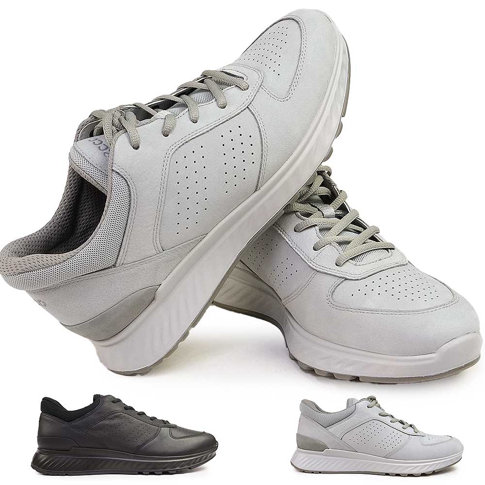 【ポイントアップ4/10(金)1:59まで】エコー ECCO 靴 メンズ レザースニーカー アウトドア メンズ 835314 エクソストライド M 本革 EXOSTRIDE M tksn