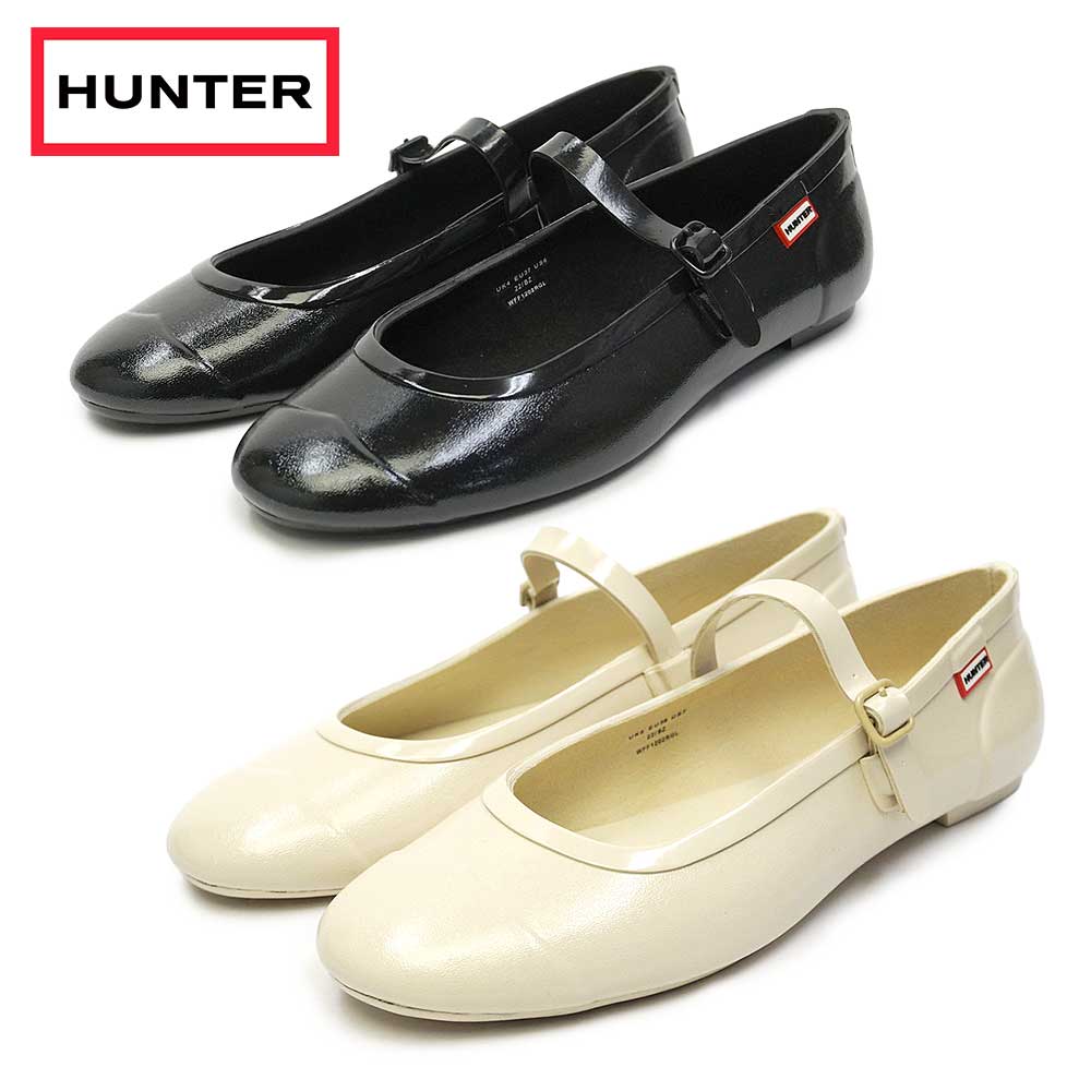 ハンター HUNTER レディース ラバーパンプス リファインド メリー ジェーン バックル バレリーナ グロス WFF1202RGL WOMENS REFIND MARY JANE VALLERINA GLOSS 25秋冬新作