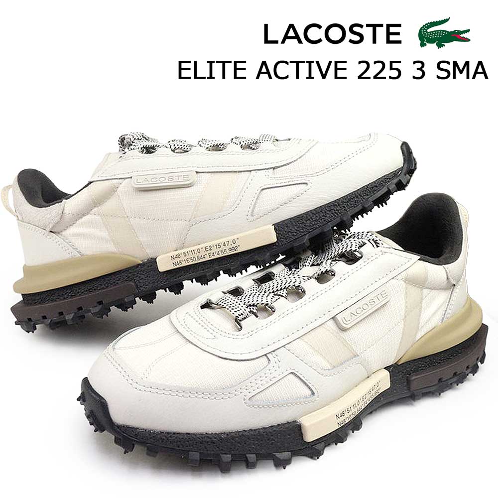【エントリーでP10倍】ラコステ LACOSTE メンズ スニーカー エリート アクティブ 225 3 50SMA0077 アウトドア ビンテージ ELITE ACTIVE 25秋冬新作｜ジョイスキップ 13,895円