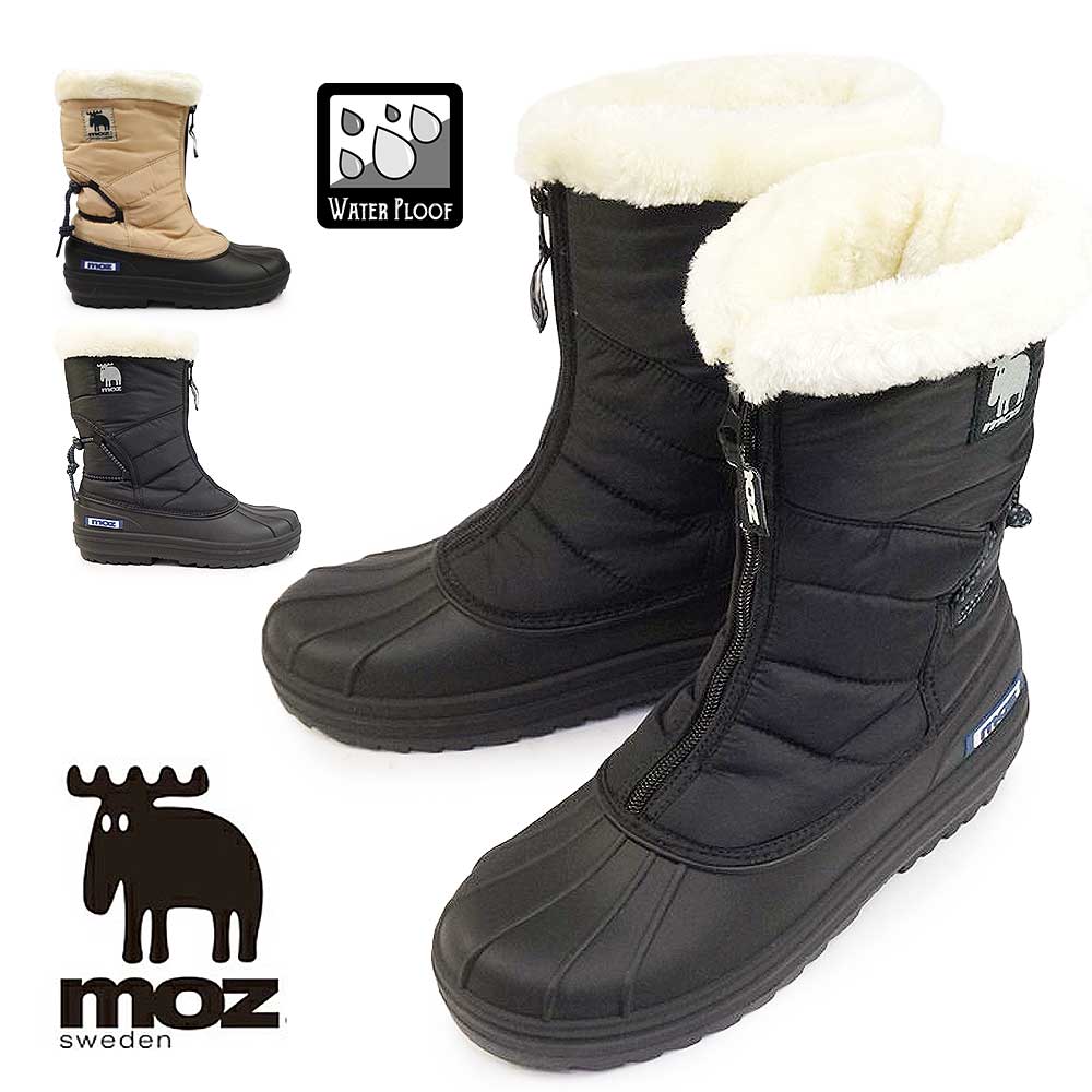 楽天市場】モズ スノーブーツ レディース MZ3981A 防水 スパイク付