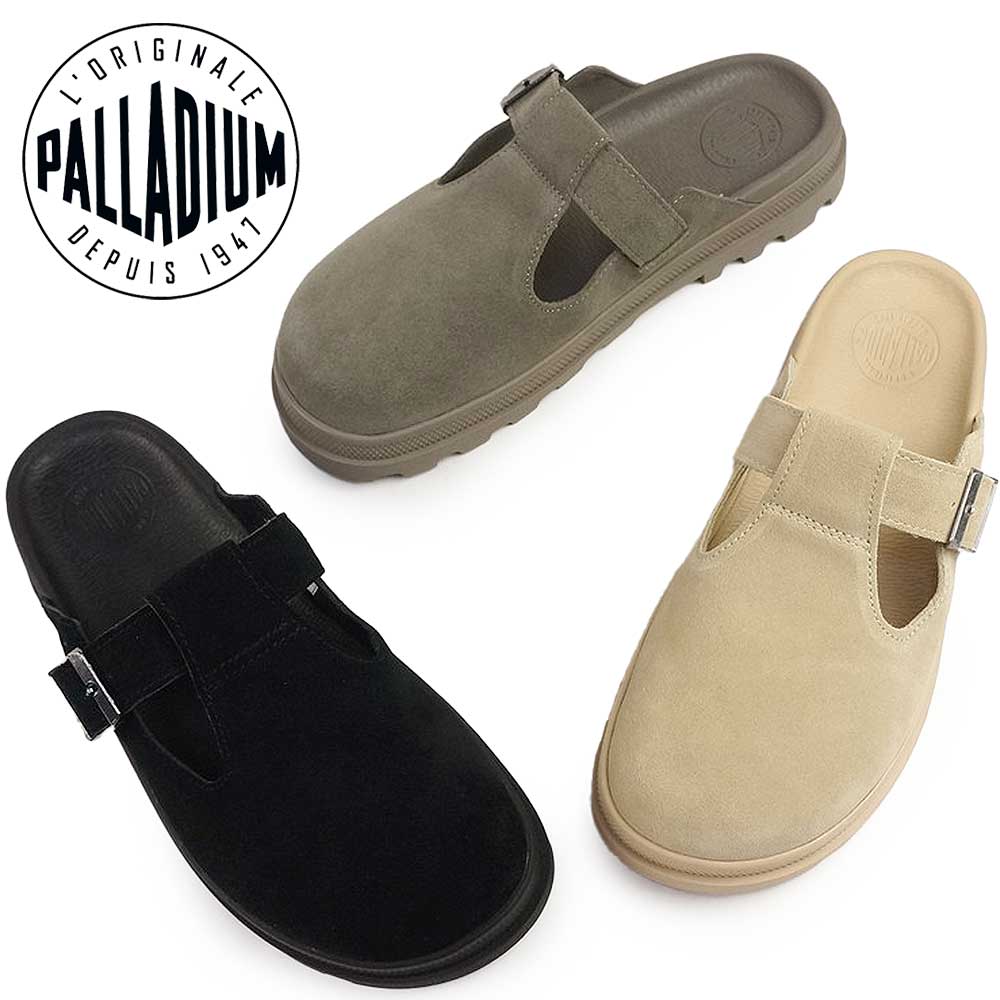 パラディウム PALLADIUM サンダル メンズ レディース 74454 DUNELITE PYLA SDE レザー スエード ミュール 前かぶり DUNELITE PYLA SDE