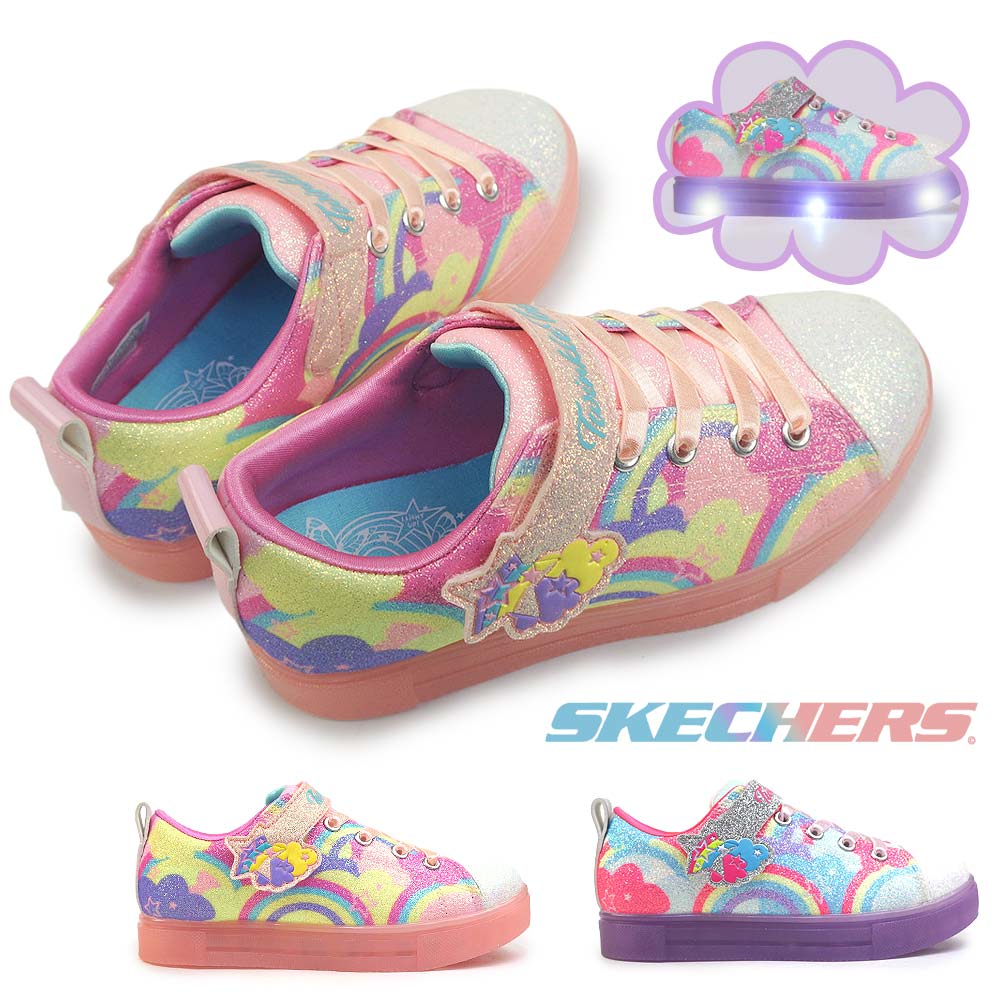 スケッチャーズ プリンセス ジュニア キッズ　靴　光る靴 SKECHERS 【動画あり】光る靴 スケッチャーズ キッズ スニーカー