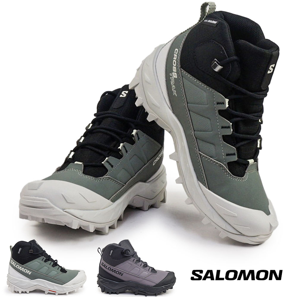 【エントリーでP10倍】サロモン SALOMON レディース 防水 クロストラック ウォータープルーフ W 防寒ブーツ 滑りにくい 冬靴 CROSSTRAK WATERPROOF W 25秋冬新作｜ジョイスキップ