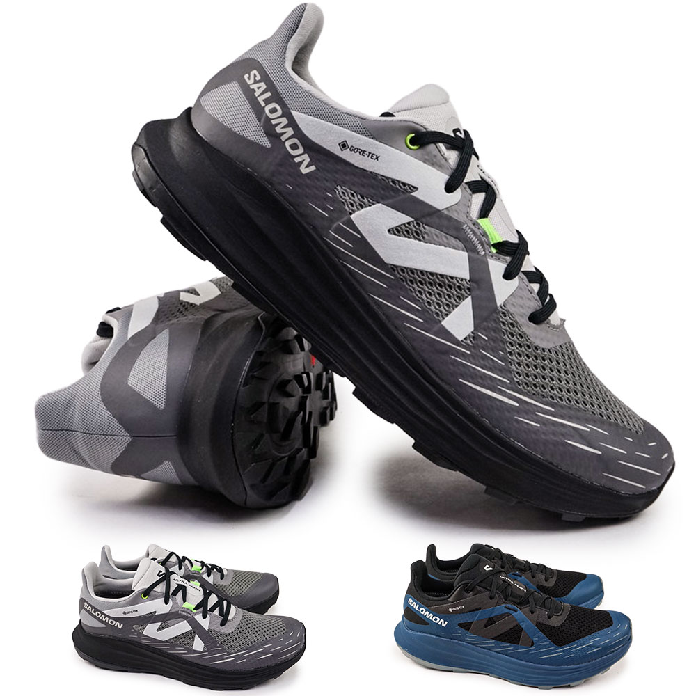 【ポイントアップ4/10(金)1:59まで】サロモン SALOMON メンズ 防水 軽量 スニーカー ウルトラ フロー GTX トレイル ロードランニング ゴアテックス ローカット ULTRA FLOW GTX