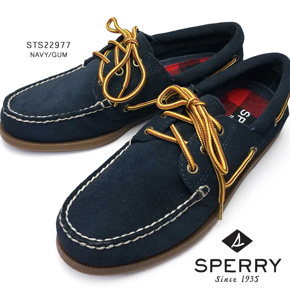 楽天市場 あす楽 Sperry Top Sider デッキシューズ オーセンティック オリジナル 3アイ スエード モカシン メンズ ボートシューズ 本革 スペリートップサイダー Authentic Original 3 Eye Suede Boot Lace ジョイスキップ