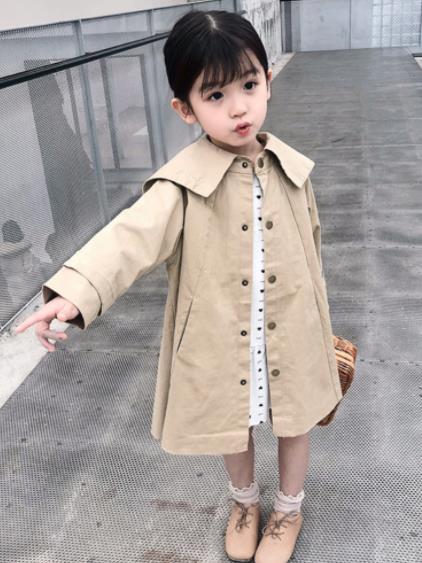 楽天市場 キッズ ベビー服 アウター 子供 ロング丈 トレンチコート ジャケット 女の子 トップス 冬 秋 春 ジュニア おそろい 洋服 オシャレ 100cm 110cm 1cm 130cm キッズ ベビー服 Joypot