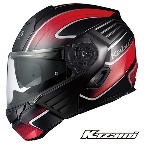 【楽天市場】OGKカブト KAZAMI XCEVA （カザミ エクセヴァ） 【フラットブラックレッド Mサイズ】 システムヘルメット：JOYPOWER