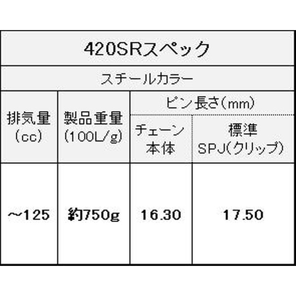 EKチェーン 江沼 420SR-X GP;GP バイク用 ドライブチェーン SKJ 標準 ゴールド 120L 激安通販販売