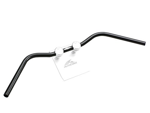 大阪単車用品工業 ハリケーン　HB0076B-01 ﾜｲﾄﾞﾛｰｵｰﾙﾄﾞ1型 ﾊﾝﾄﾞﾙ ﾌﾞﾗｯｸ 外径φ22.2mm 内径φ18mm