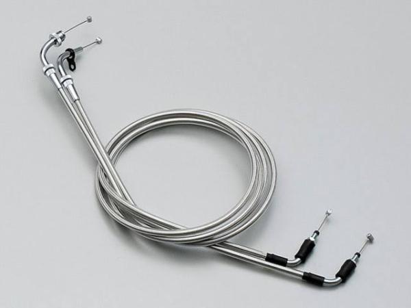 大阪単車用品工業 HB6581M ﾛﾝｸﾞ ｽﾛｯﾄﾙｹｰﾌﾞﾙ W ｽﾃﾝﾚｽﾒｯｼｭ ｽｶｲｳｪｲﾌﾞ250/400/typeS_('03～'05 CJ/CK-43A)_ｴﾌﾟｼﾛﾝ250('04～'06 CJ43B)