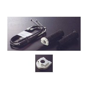 アクティブ(ACTIVE) ACTIVE/1061412 ハイスロKIT [TYPE-1/メッキ金具] 巻取φ40 BLK [ワイヤー:700mm仕様]