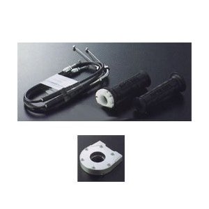 アクティブ(ACTIVE) ACTIVE/1062432 ハイスロKIT [TYPE-2/メッキ金具] 巻取φ40 BLK [ワイヤー:1050mm仕様]｜ECJOY！プレミアム店