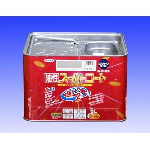 アサヒペン AP 油性ｽｰﾊﾟｰｺｰﾄ 5L ｿﾌﾄｸﾞﾚｰ