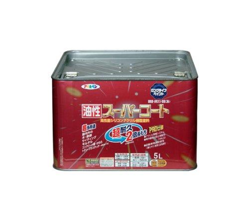 アサヒペン AP 油性ｽｰﾊﾟｰｺｰﾄ 5L 黒
