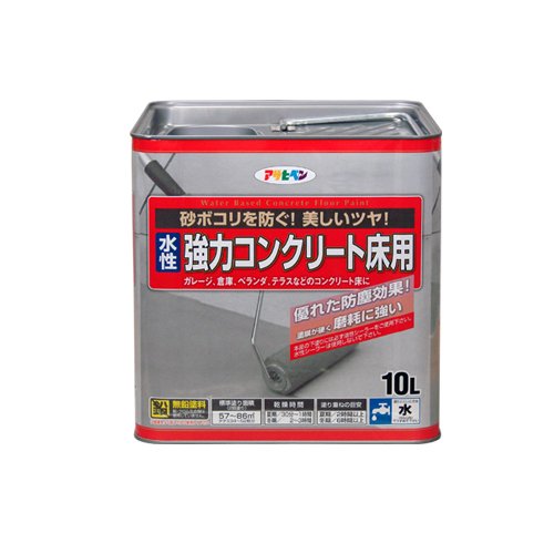 アサヒペン AP 水性ｺﾝｸﾘｰﾄ床用 10L ﾗｲﾄｸﾞﾘｰﾝ