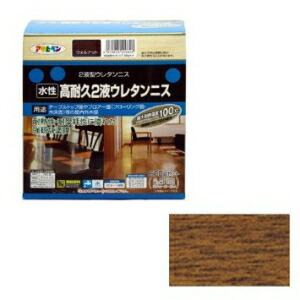 アサヒペン AP 水性2液ｳﾚﾀﾝﾆｽ 600Gｾｯﾄ ｳｫﾙﾅｯﾄ