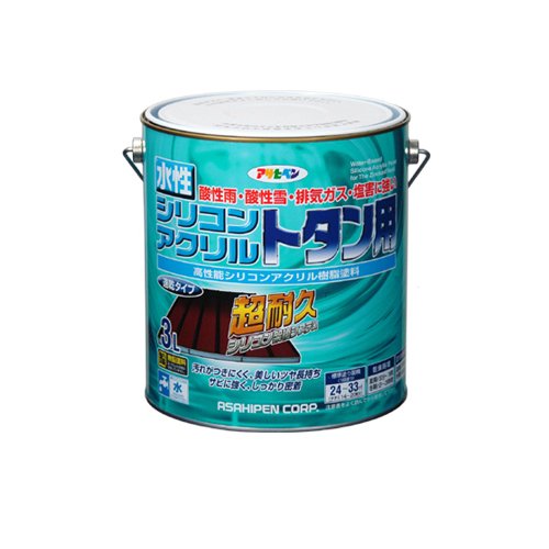 アサヒペン AP 水性ｼﾘｺﾝｱｸﾘﾙﾄﾀﾝ用 3L ｽｶｲﾌﾞﾙｰ