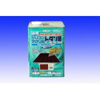 アサヒペン AP 水溶性ｼﾘｺﾝｱｸﾘﾙﾄﾀﾝ用 14L こげ茶
