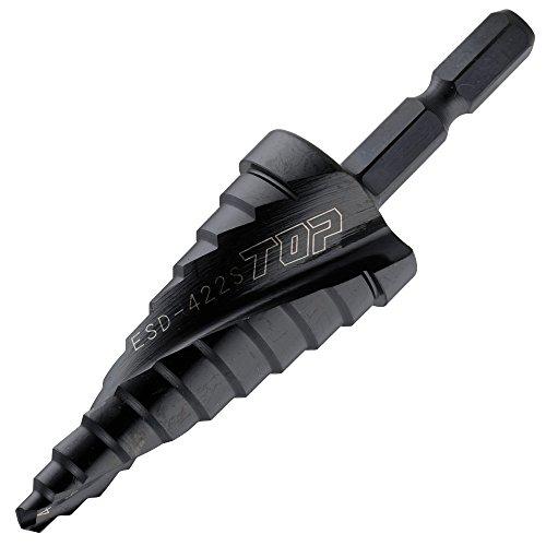 TOPKOGYO トップ工業 TOP 電動せん孔機用六角シャンクスパイラルステップドリル  ESD422S