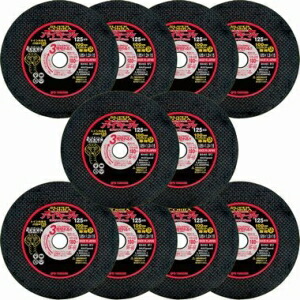 山真製鋸 切断砥石 スーパーコブラ バイキール125mm 10枚入り YSD-125CBF10