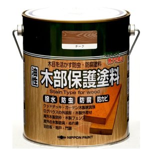 ニッペホームプロダクツ ニッペ 油性木部保護塗料 1.6L ウォルナット