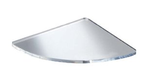 SHIROKUMA シロクマ TG-132 アクリル棚板R形200ミリ透明