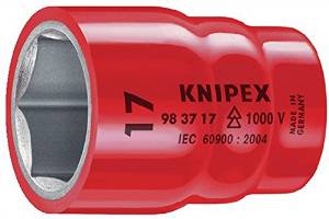 クニペックス KNIPEX 9837-9/16 (3/8SQ) 絶縁ソケット 1000V 9837-9/16