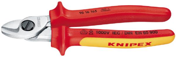 クニペックス KNIPEX 9516-165 絶縁ケーブルカッター 1000V (SB) 9516-165｜ECJOY！プレミアム店