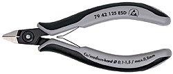 クニペックス KNIPEX 7942-125ESD 電子工学ニッパー (SB) 7942-125ESD