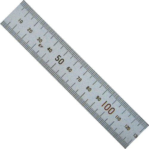 シンワ測定 直尺 シルバー上下1mmピッチ60cm 13412