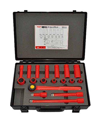TOPKOGYO トップ工業 TOP 絶縁ソケットレンチセット 差込角12.7mm ZSWS418R