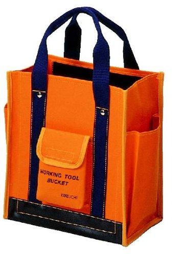 コヅチ 6号(オレンジ色)雨合羽キャンヴァス ワーキングツールバック 小 TS-12BOR