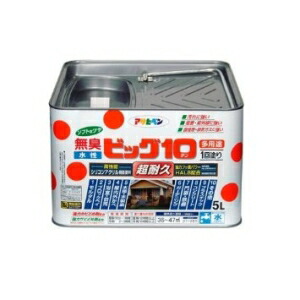 アサヒペン AP 水性ﾋﾞｯｸﾞ10多用途 5L 243こげ茶