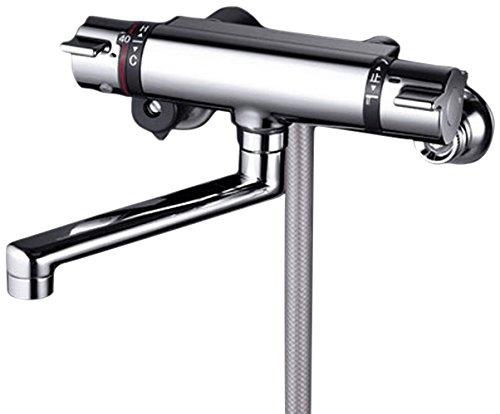 KVK サーモスタット式シャワー 1.6mメタリックホース メッキシャワーヘッド付KF800TMB